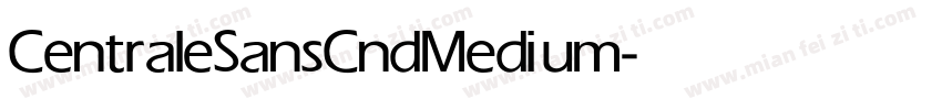 CentraleSansCnd Medium字体转换